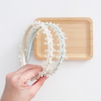 Girl Hairband Pearl Ribbon (GHB9448)